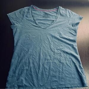 Patagonia Blue Fitted Cap Sleeve T-Shirt